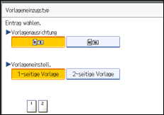 Abbildung des Bedienfelds