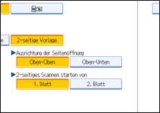 Abbildung des Bedienfelds