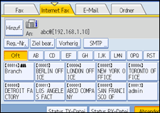Abbildung des Bedienfelds