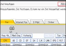 Abbildung des Bedienfelds
