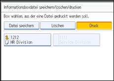 Abbildung des Bedienfelds