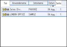 Abbildung des Bedienfelds