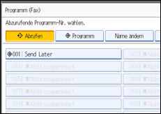 Abbildung des Bedienfelds