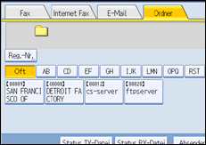 Abbildung des Bedienfelds
