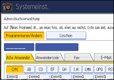 Abbildung des Bedienfelds