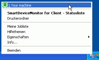 Abbildung des Anwendungsbildschirms