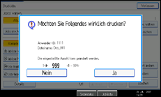 Die Abbildung zeigt die Bedienfeldanzeige