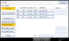 Die Abbildung zeigt die Bedienfeldanzeige