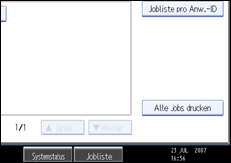 Die Abbildung zeigt die Bedienfeldanzeige