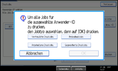 Die Abbildung zeigt die Bedienfeldanzeige