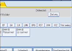 Abbildung Bedienfeldanzeige