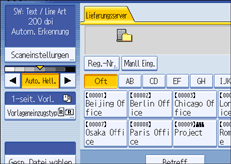 Abbildung Bedienfeldanzeige
