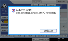Abbildung Bedienfeldanzeige