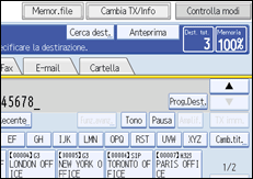Figura relativa alla schermata del pannello di controllo