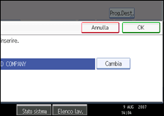 Figura relativa alla schermata del pannello di controllo