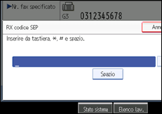 Figura relativa alla schermata del pannello operativo