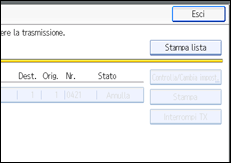 Figura relativa alla schermata del pannello operativo