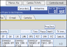 Figura relativa alla schermata del pannello operativo