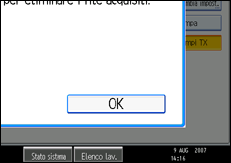 Figura relativa alla schermata del pannello operativo