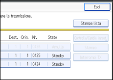 Figura relativa alla schermata del pannello operativo