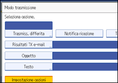 Figura relativa alla schermata del pannello operativo
