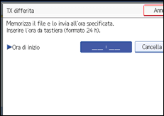 Figura relativa alla schermata del pannello operativo