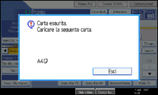 Figura relativa alla schermata del pannello operativo