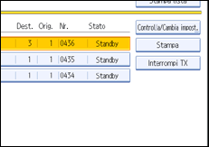 Figura relativa alla schermata del pannello operativo