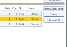 Figura relativa alla schermata del pannello operativo