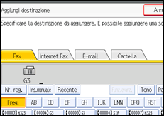 Figura relativa alla schermata del pannello operativo