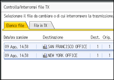 Figura relativa alla schermata del pannello operativo
