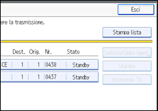 Figura relativa alla schermata del pannello operativo