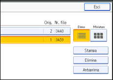 Figura relativa alla schermata del pannello operativo
