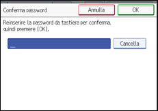 Figura relativa alla schermata del pannello operativo