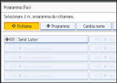 Figura relativa alla schermata del pannello operativo