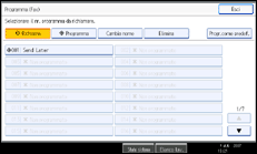 Figura relativa alla schermata del pannello operativo