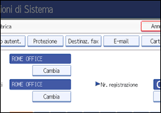 Figura relativa alla schermata del pannello operativo