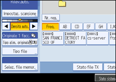 Figura relativa alla schermata del pannello di controllo