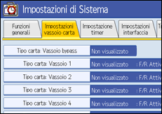Illustrazione schermata pannello di conrollo