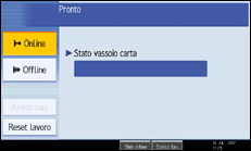 Illustrazione schermata pannello di conrollo