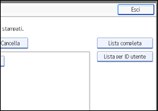 Illustrazione schermata pannello di conrollo