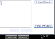 Illustrazione schermata pannello di conrollo