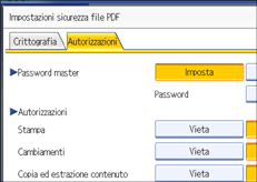 Illustrazione pannello operativo