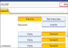 Illustrazione pannello operativo