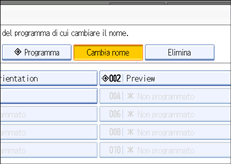 Illustrazione pannello operativo