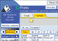 Illustrazione pannello operativo