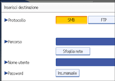 Illustrazione pannello operativo