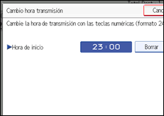 Ilustración de la pantalla del panel de operaciones