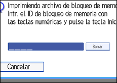 Ilustración de la pantalla del panel de operaciones