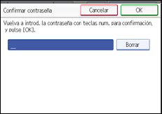 Ilustración de la pantalla del panel de operaciones